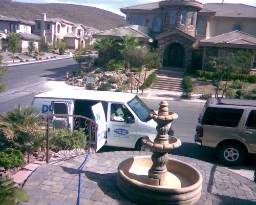 Duct Man of Nevada truck with side doors open