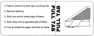 Pull tab instructions